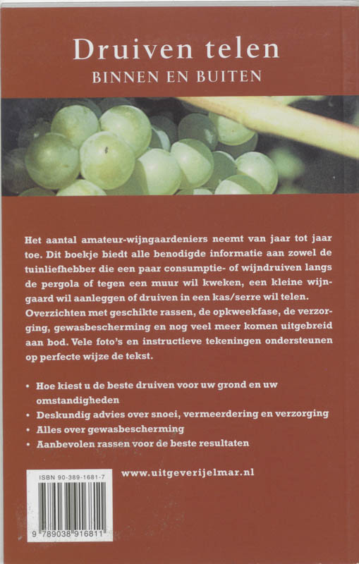 Druiven telen achterkant
