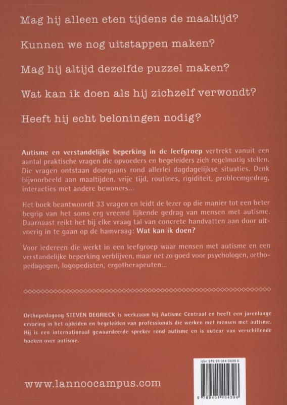 Autisme en verstandelijke beperking in de leefgroep achterkant