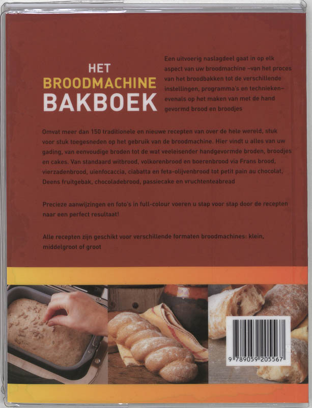 Het broodmachine bakboek Het broodmachine bakboek achterkant