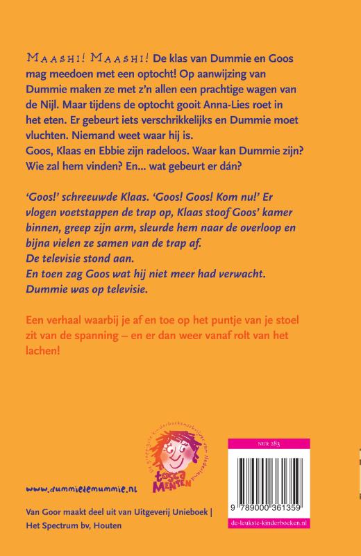 Dummie de mummie en het masker van Sebek-Ra / Dummie de mummie / 4 Dummie de mummie en het masker van Sebek-Ra / Dummie de mummie / 4 achterkant