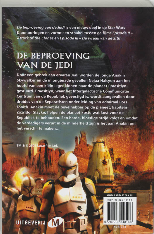 Beproeving Van De Jedi achterkant