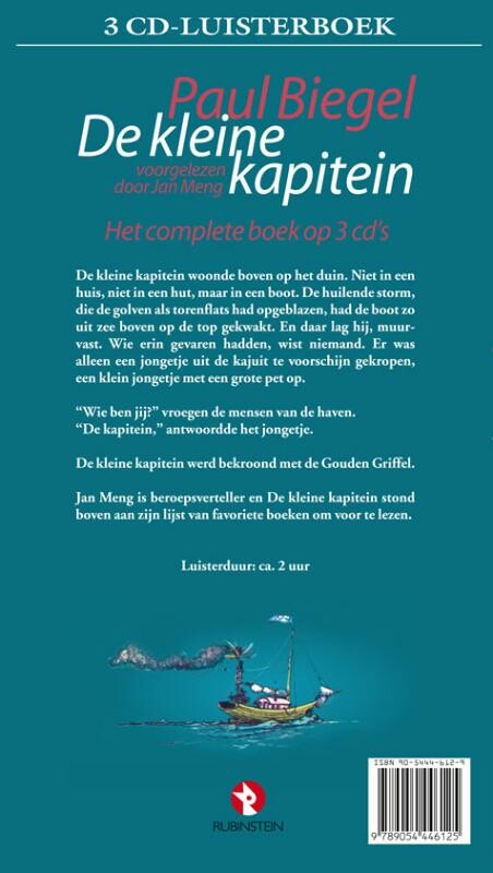 De kleine kapitein 3 cds achterkant