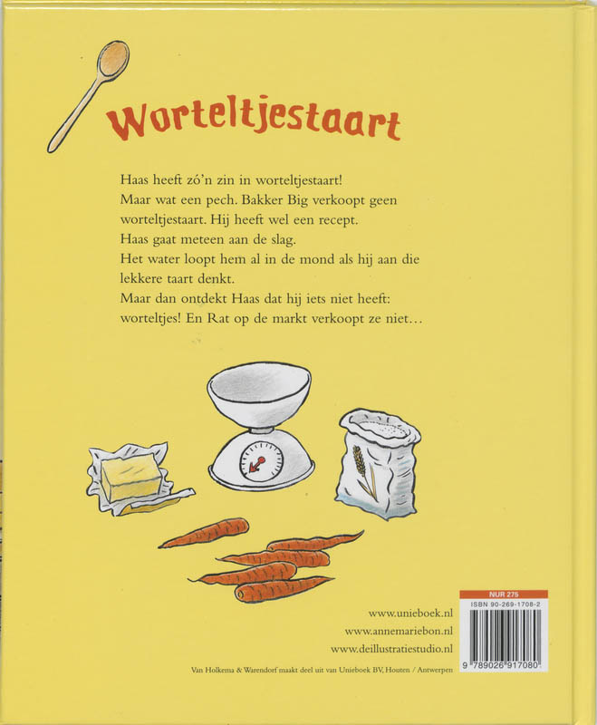 Worteltjestaart achterkant