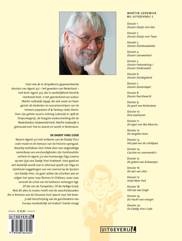 Agent 327 Dossier 20 -   De Daddy Vinci Code achterkant