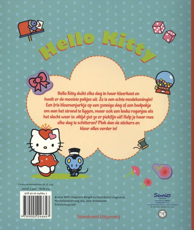 Hello Kitty - Stickerpret achterkant