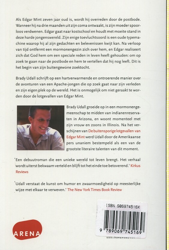De buitensporige lotgevallen van Edgar Mint achterkant