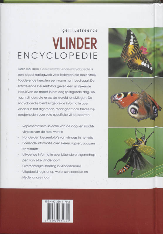 Vlinder encyclopedie achterkant