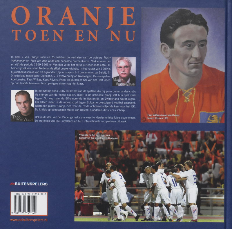 Oranje toen en nu 7 1959-1963, 2006/2007 achterkant