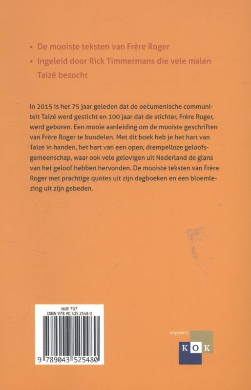 Het hart van Taizé achterkant
