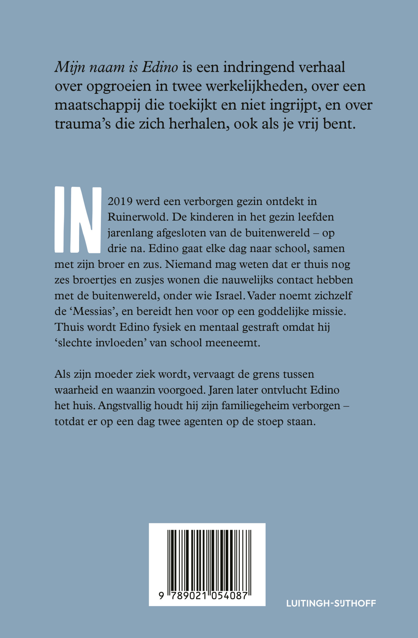 Mijn naam is Edino achterkant
