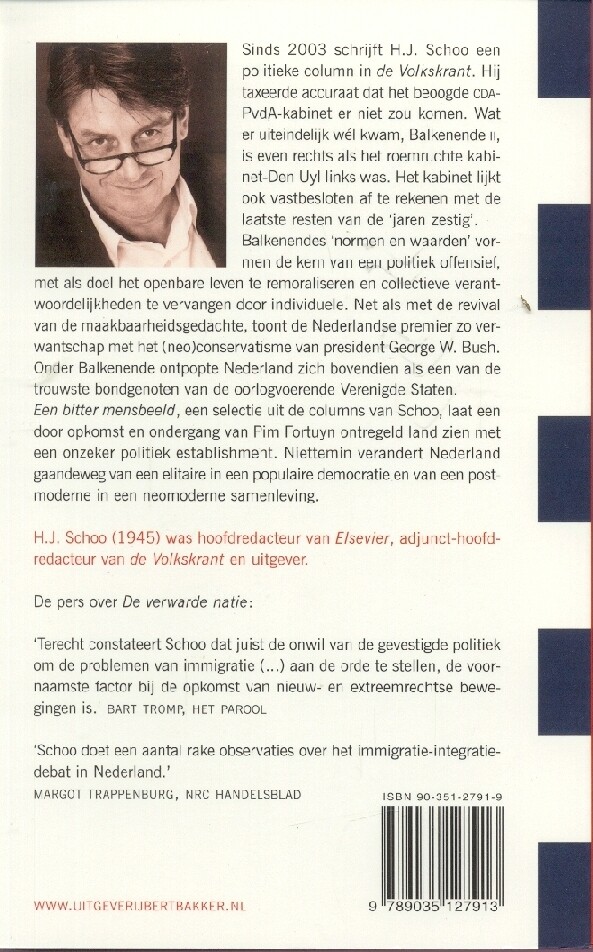 Een bitter mensbeeld achterkant