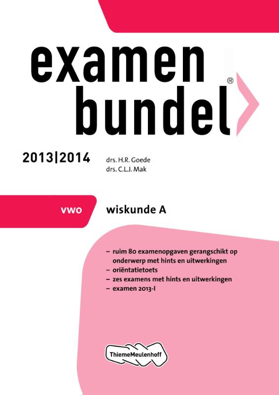 boekenbalie_9789006080339_cover Examenbundel 2013/2014 vwo Wiskunde A