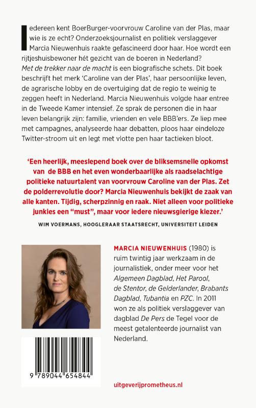 Met de trekker naar de macht achterkant