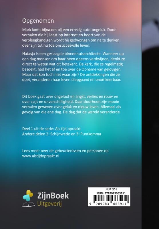 Opgenomen / Als tijd opraakt / 1 Opgenomen / Als tijd opraakt / 1 achterkant