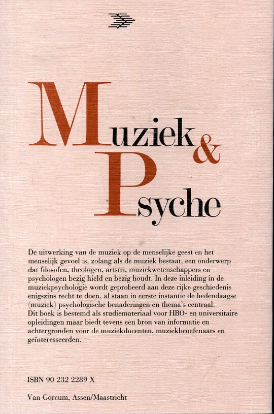 MUZIEK EN PSYCHE achterkant