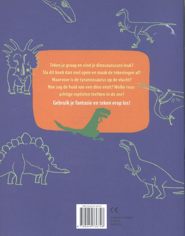 Het leuke Dino tekenboek achterkant