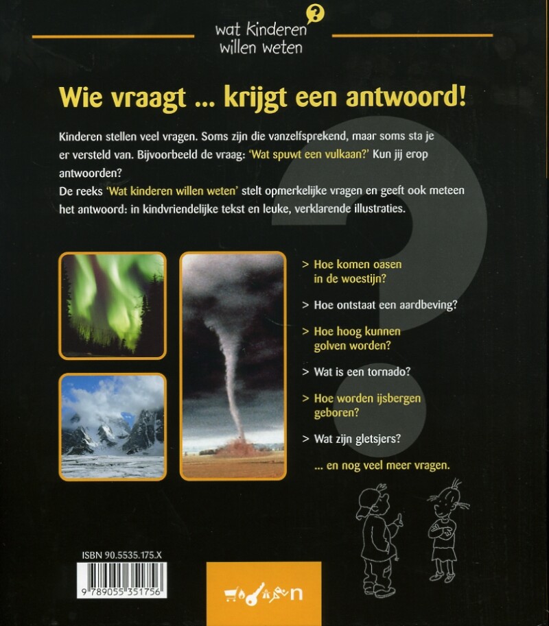 Wat spuwt een vulkaan? / Wat kinderen willen weten achterkant