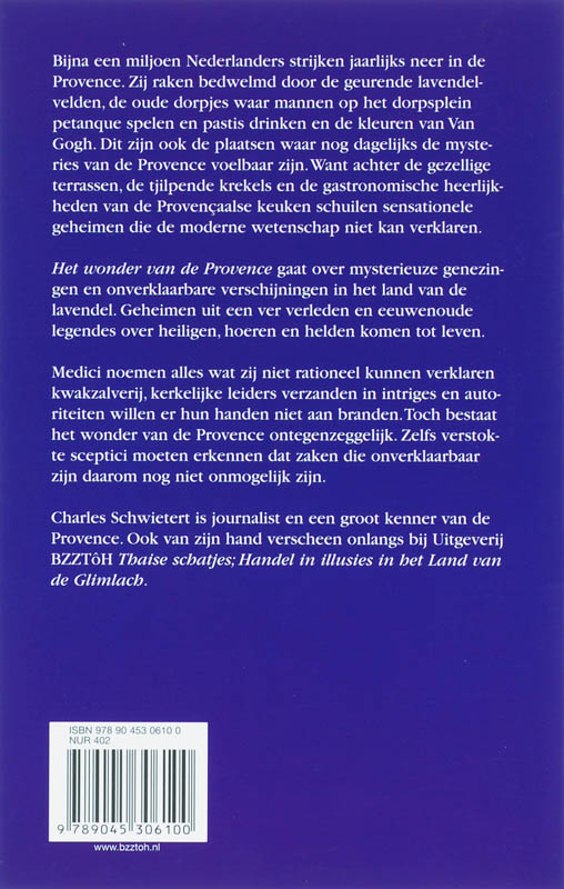 Het Wonder Van De Provence achterkant