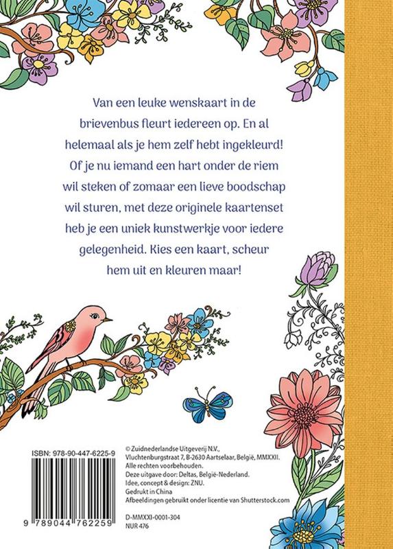 Wenskaarten om in te kleuren - Feel good achterkant