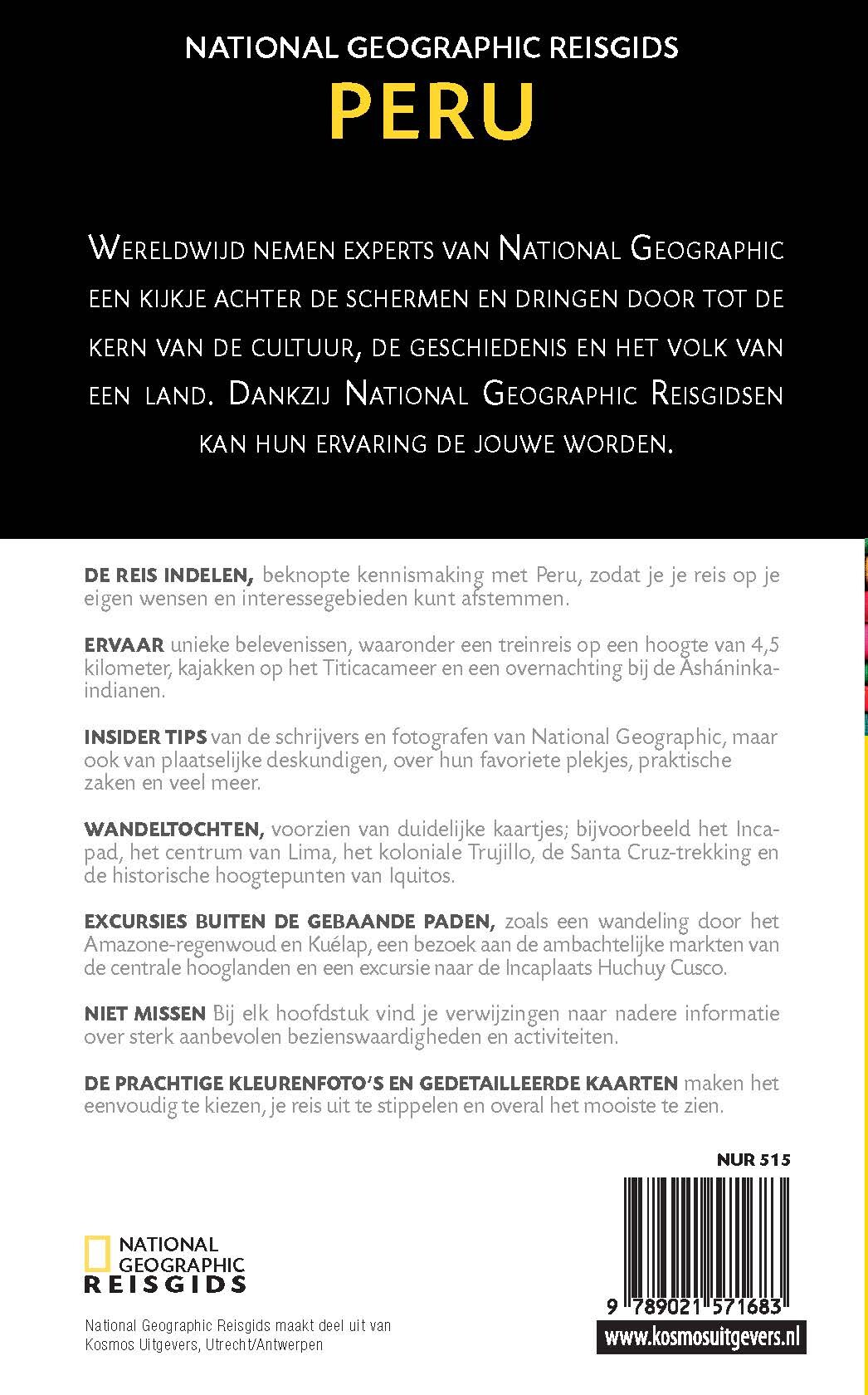 Peru / National Geographic reisgidsen Peru / National Geographic reisgidsen achterkant