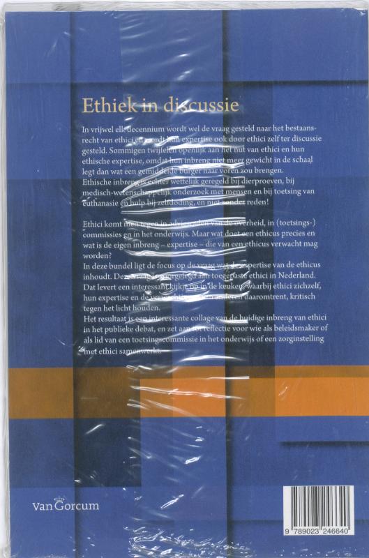 Ethiek in discussie Ethiek in discussie achterkant