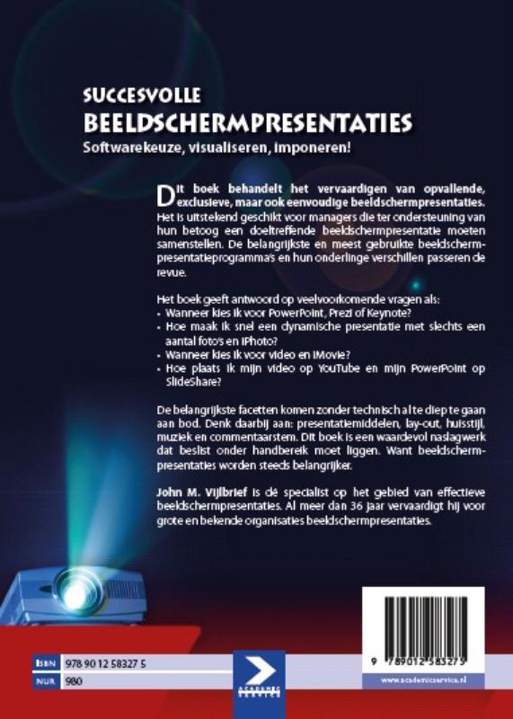 Succesvolle beeldschermpresentaties achterkant