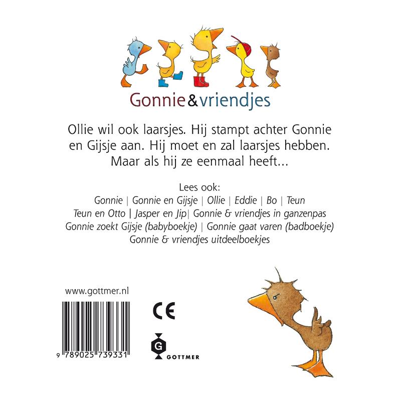 Ollie wil ook! / Gonnie & vriendjes achterkant