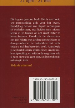 De wilskrachtige Stier / Sterrenbeelden / 14 achterkant