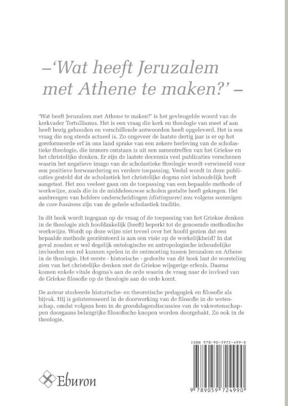 Jeruzalem en Athene achterkant