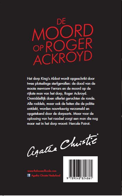 De moord op Roger Ackroyd / Poirot achterkant