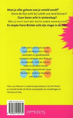 Echt niet ! achterkant