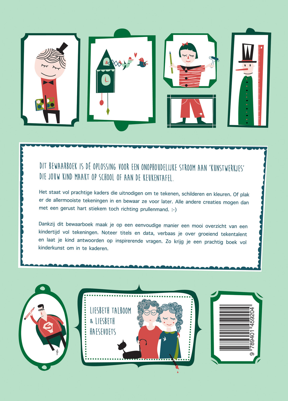 Het bewaarboek voor tekeningen / Mama Baas achterkant