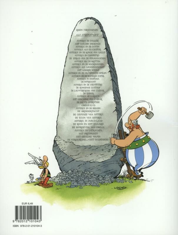 Asterix 17: De Romeinse lusthof / Asterix / 17 achterkant