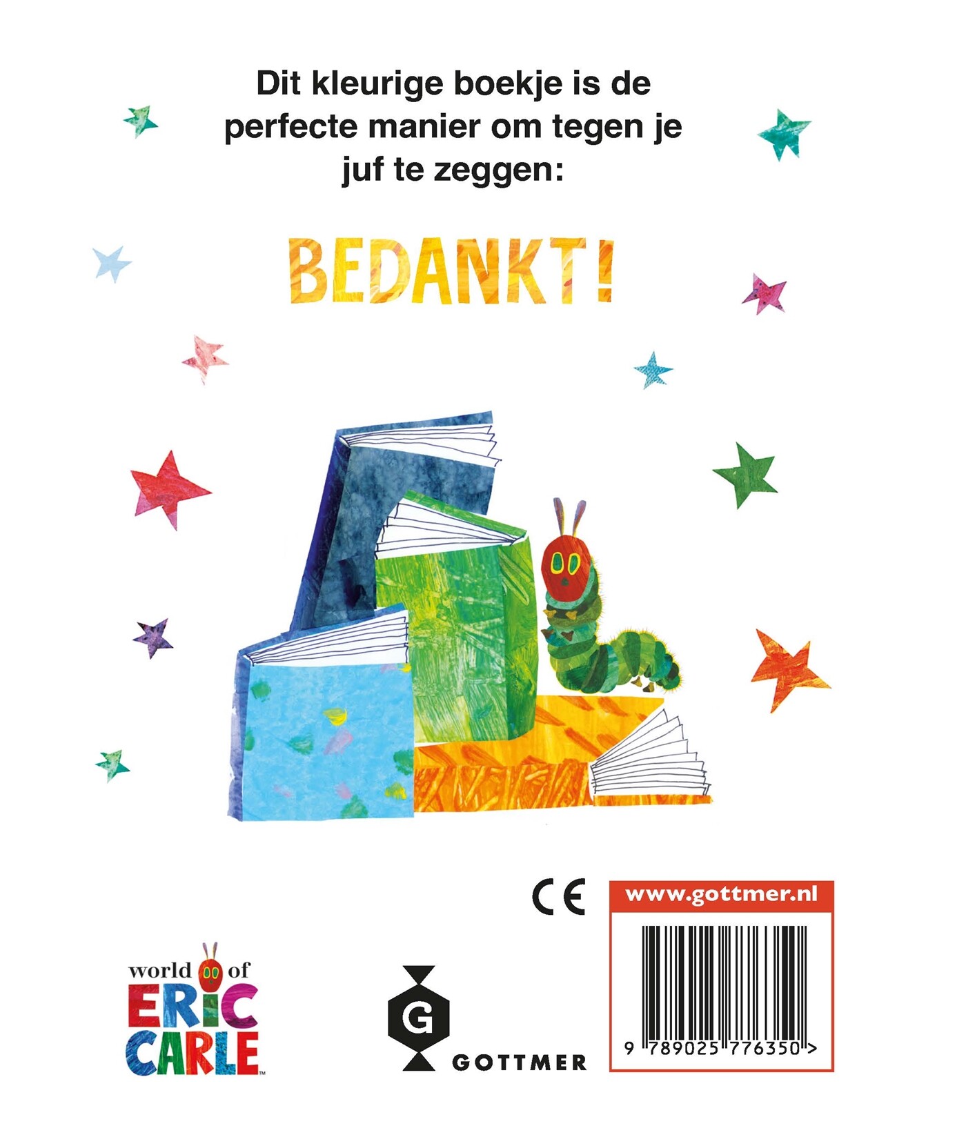 Dank je wel, juf / Rupsje Nooitgenoeg achterkant