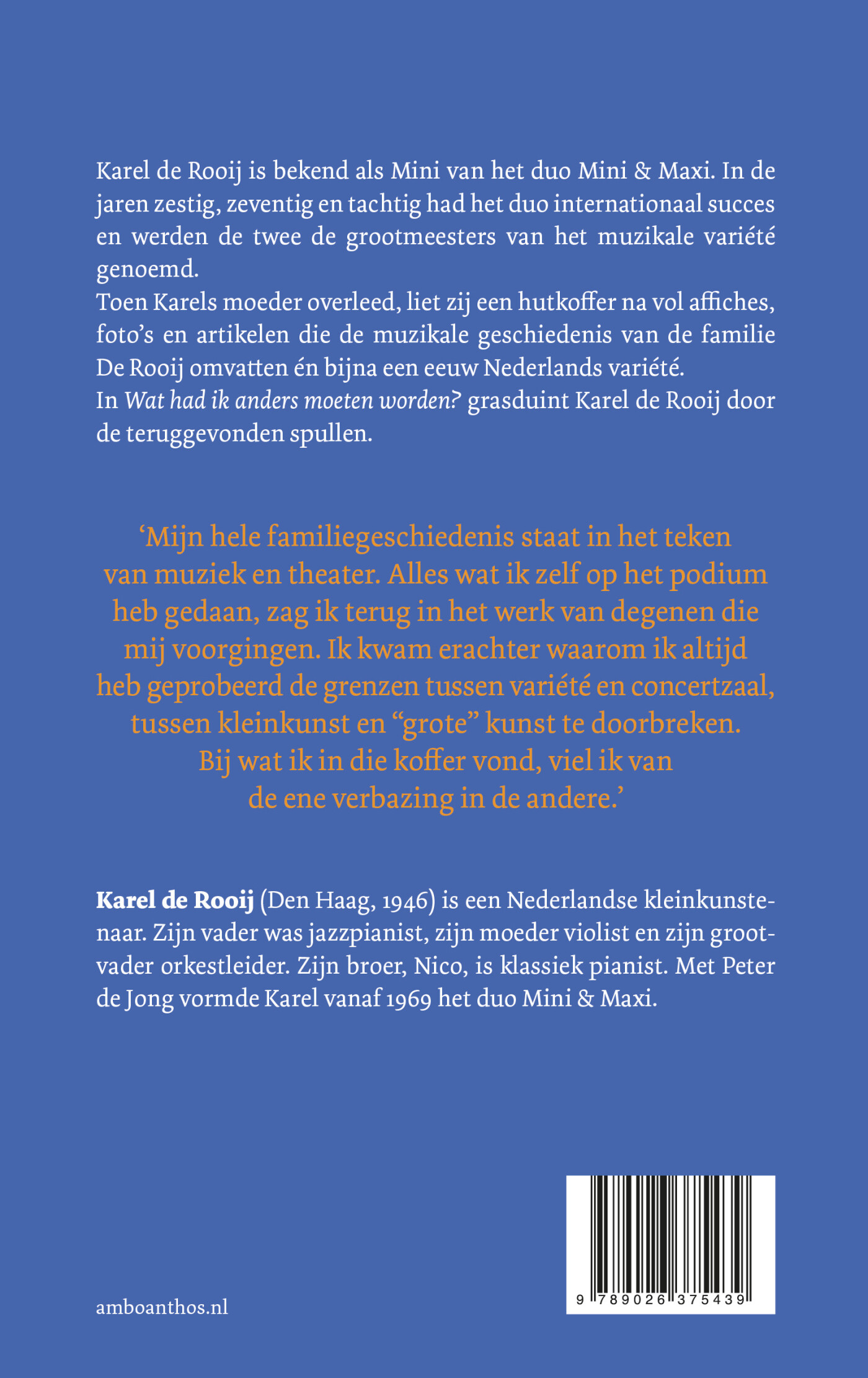 Wat had ik anders moeten worden? achterkant