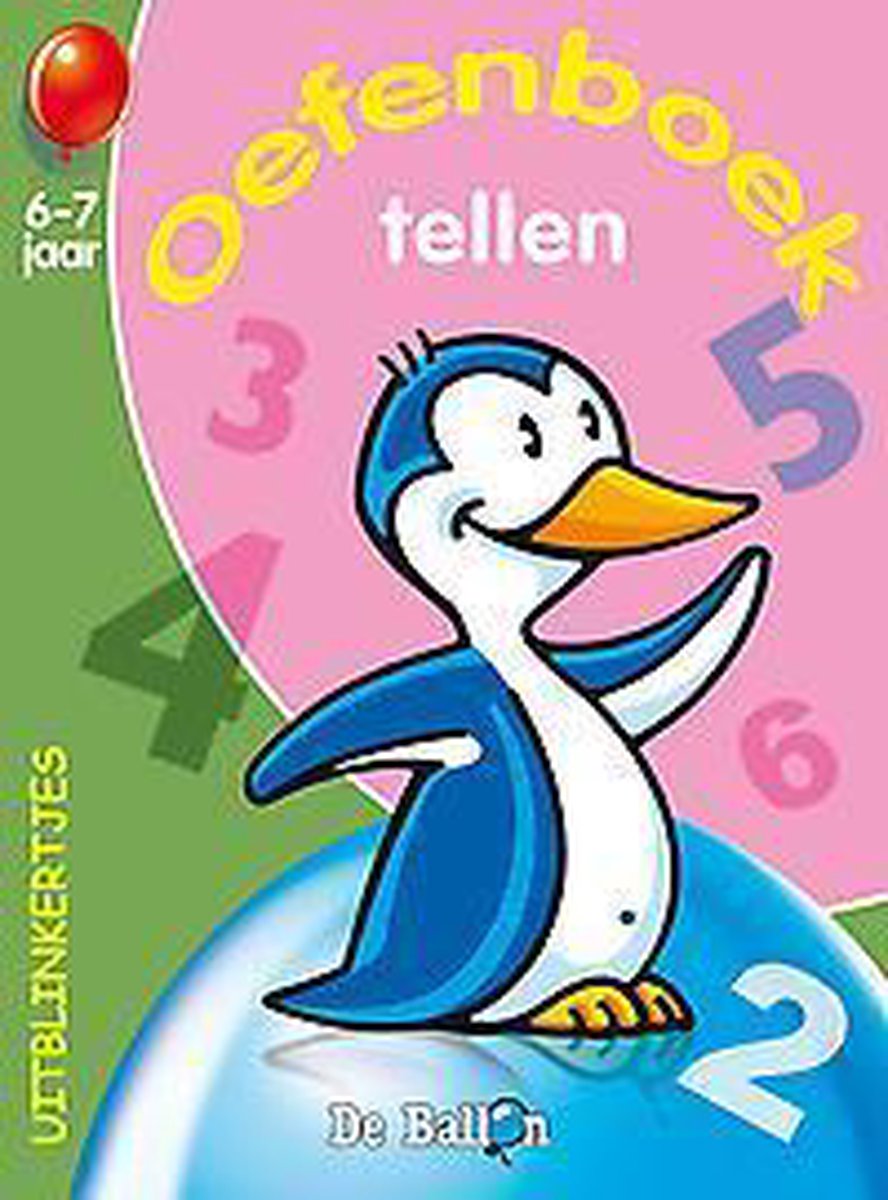 Oefenboek tellen (pinguïn) (6-7 jaar)