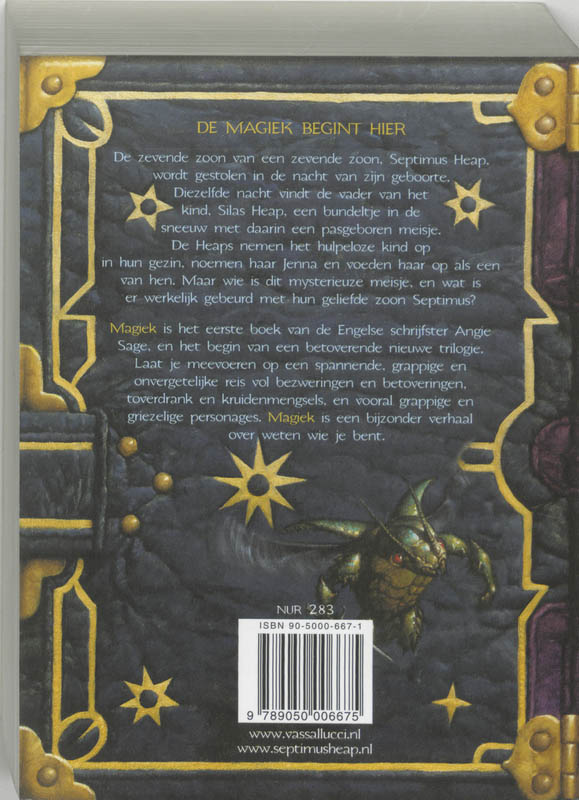 Magiek / Septimus Heap / 1 Magiek / Septimus Heap / 1 achterkant