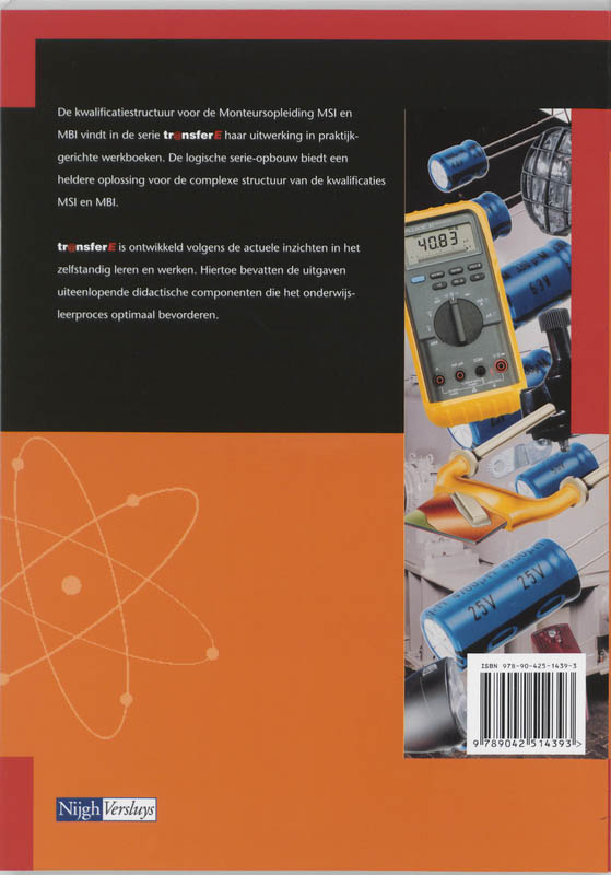 TransferE 2 - Theorie elektriciteitsleer 1 Monteur Leerwerkboek achterkant