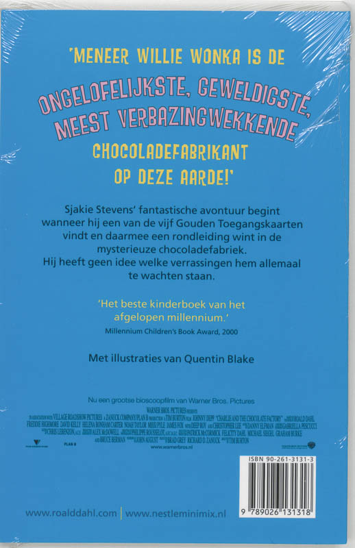 Sjakie en de chocoladefabriek Sjakie en de chocoladefabriek achterkant