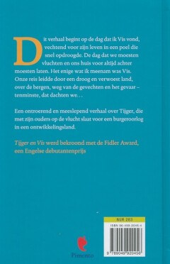 Tijger en vis achterkant