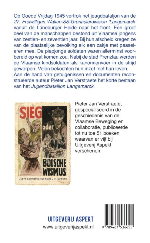 Jugendbataillon Langemarck Jugendbataillon Langemarck achterkant