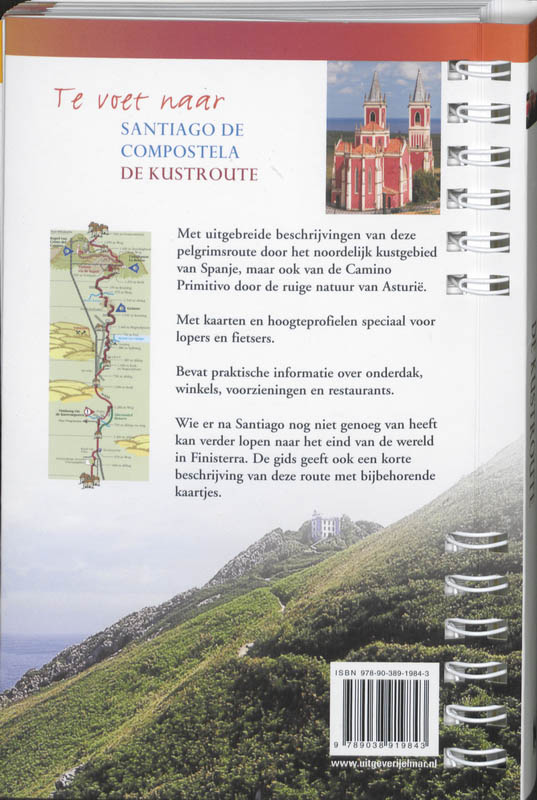 Te voet naar Santiago de Compostela achterkant