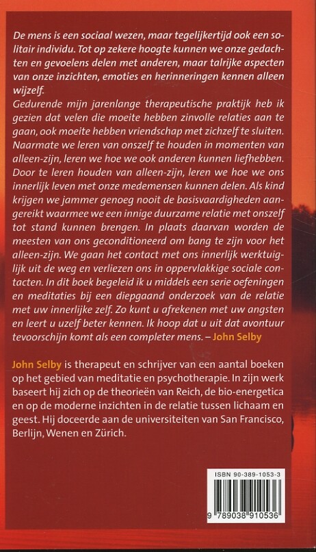 De kunst van het alleen-zijn achterkant