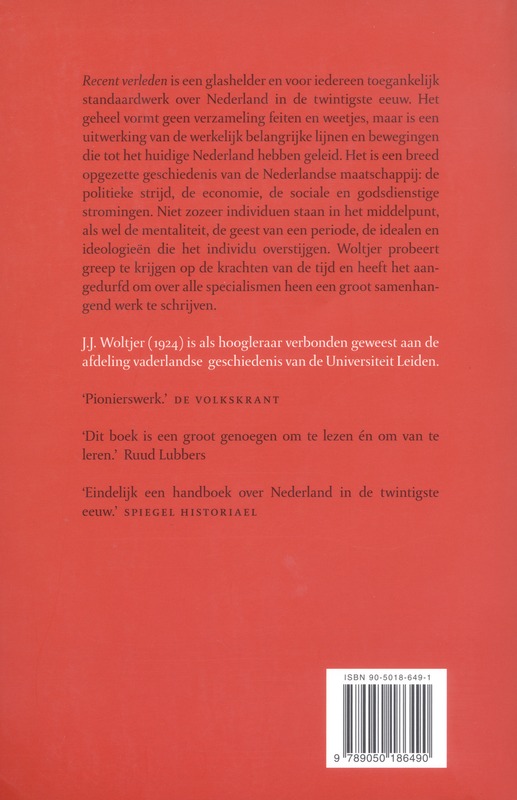 Recent verleden achterkant