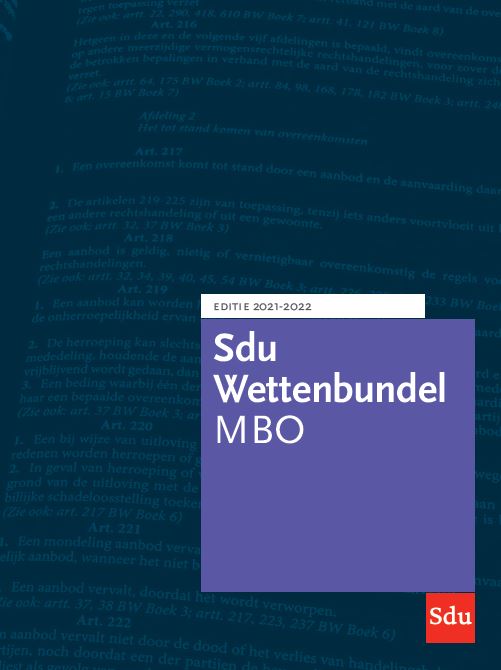 Educatieve wettenverzameling  -  Sdu Wettenbundel MBO 2021-2022