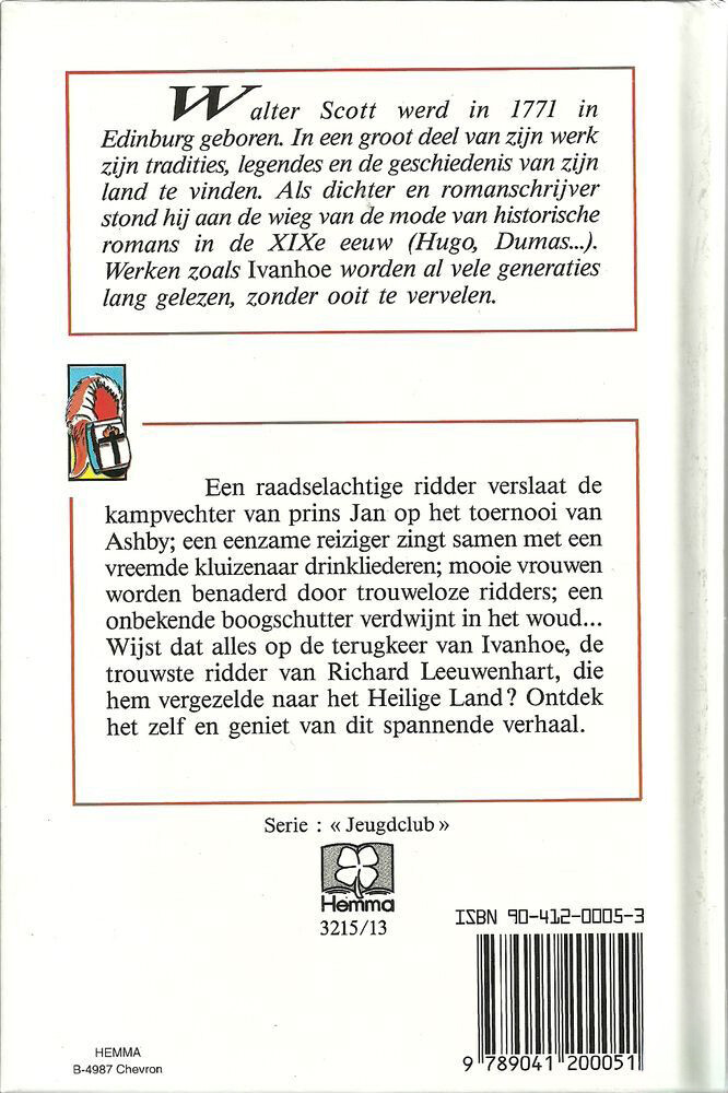 Ivanhoe / Jeugdclub / 3215/13 achterkant