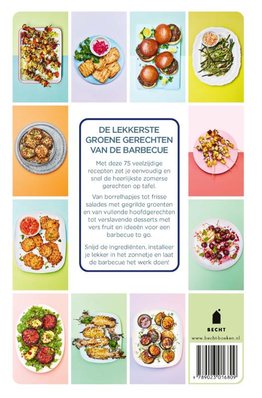 De groene barbecue achterkant