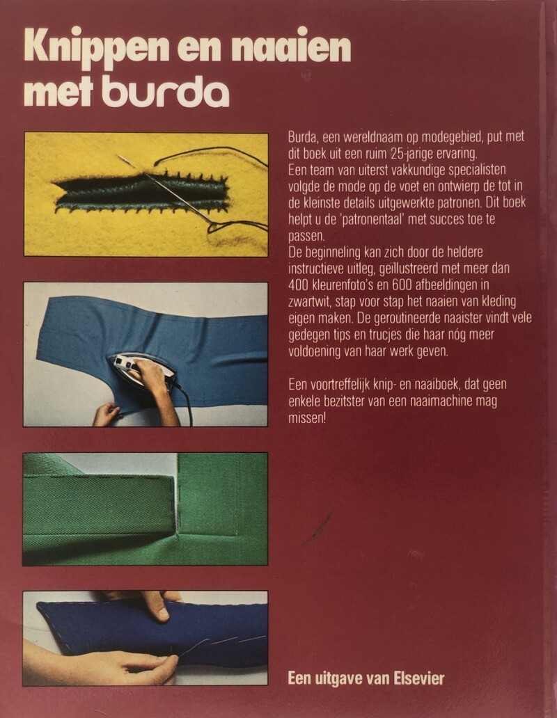 Knippen en naaien met burda achterkant