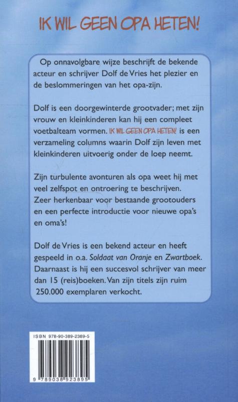 Ik wil geen opa heten! achterkant