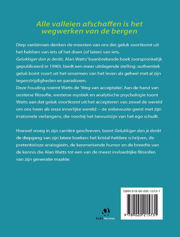 Gelukkiger dan je denkt achterkant